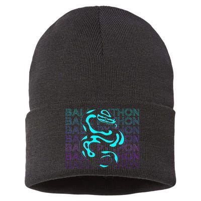 Ball Python Snake Retro Ball Python Sustainable Knit Beanie