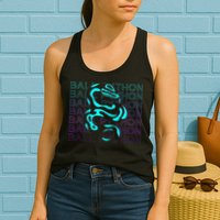 Ball Python Snake Retro Ball Python Womens Tank Top