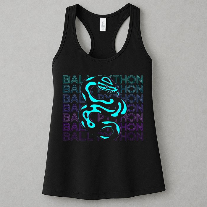 Ball Python Snake Retro Ball Python Womens Tank Top