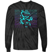 Ball Python Snake Retro Ball Python Tie-Dye Long Sleeve Shirt