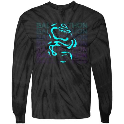 Ball Python Snake Retro Ball Python Tie-Dye Long Sleeve Shirt