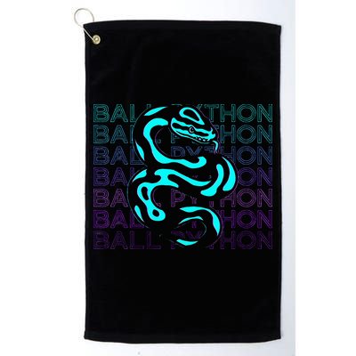 Ball Python Snake Retro Ball Python Golf Towel