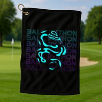 Ball Python Snake Retro Ball Python Golf Towel