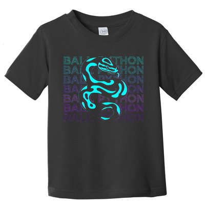 Ball Python Snake Retro Ball Python Toddler T-Shirt