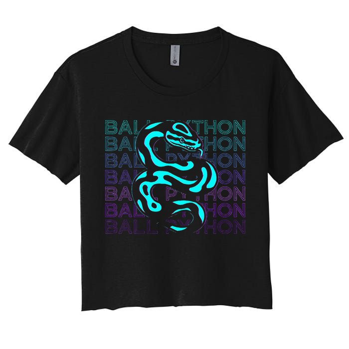 Ball Python Snake Retro Ball Python Crop Top