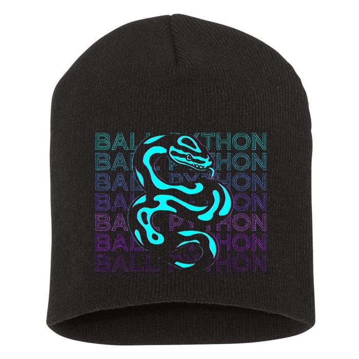 Ball Python Snake Retro Ball Python Short Acrylic Beanie