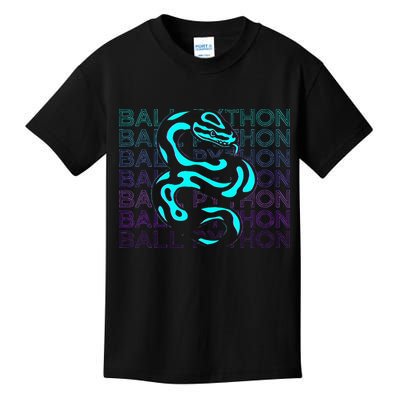 Ball Python Snake Retro Ball Python Kids T-Shirt