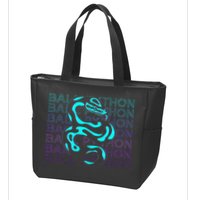 Ball Python Snake Retro Ball Python Zip Tote Bag