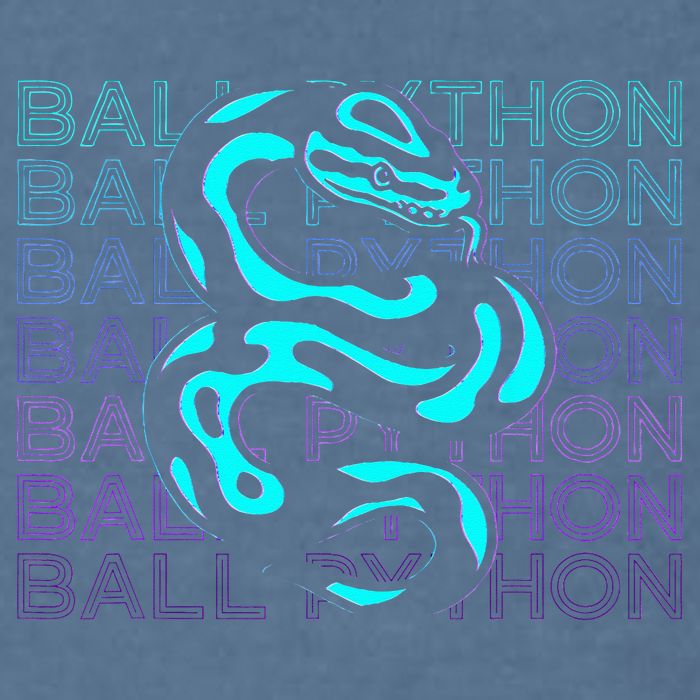 Ball Python Snake Retro Ball Python Garment-Dyed Sweatshirt
