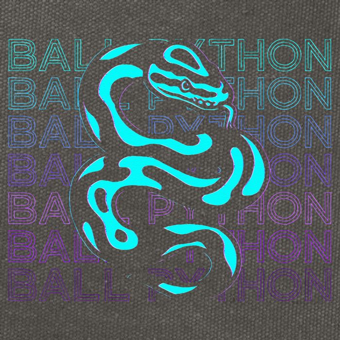 Ball Python Snake Retro Ball Python Cotton Canvas Backpack