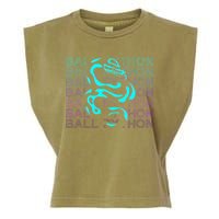 Ball Python Snake Retro Ball Python Garment-Dyed Women's Muscle Tee