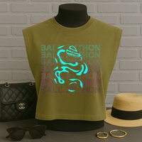 Ball Python Snake Retro Ball Python Garment-Dyed Women's Muscle Tee