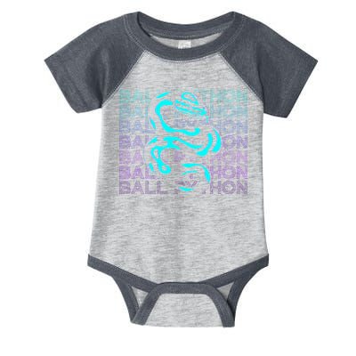Ball Python Snake Retro Ball Python Infant Baby Jersey Bodysuit