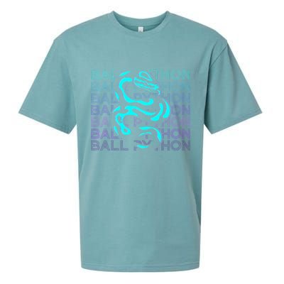 Ball Python Snake Retro Ball Python Sueded Cloud Jersey T-Shirt