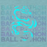 Ball Python Snake Retro Ball Python Sueded Cloud Jersey T-Shirt