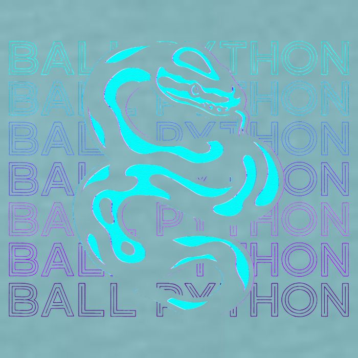Ball Python Snake Retro Ball Python Sueded Cloud Jersey T-Shirt