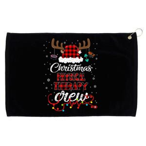 Buffalo Plaid Santa Hat Christmas Physical Therapy Crew Grommeted Golf Towel