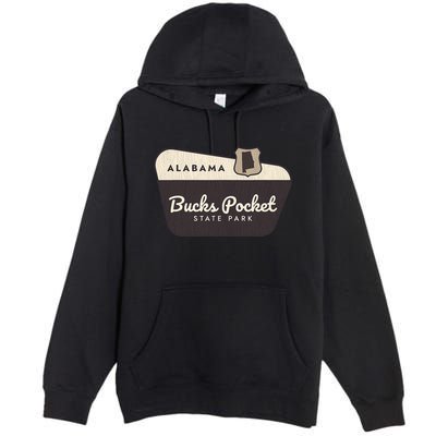 Bucks Pocket State Park Alabama Al Welcome Sign Vacation Premium Pullover Hoodie