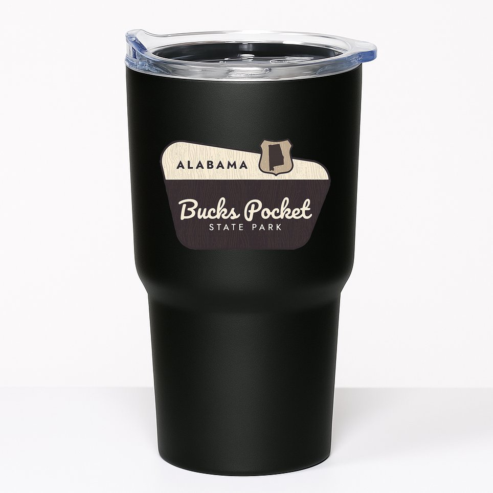 Bucks Pocket State Park Alabama Al Welcome Sign Vacation Tumbler