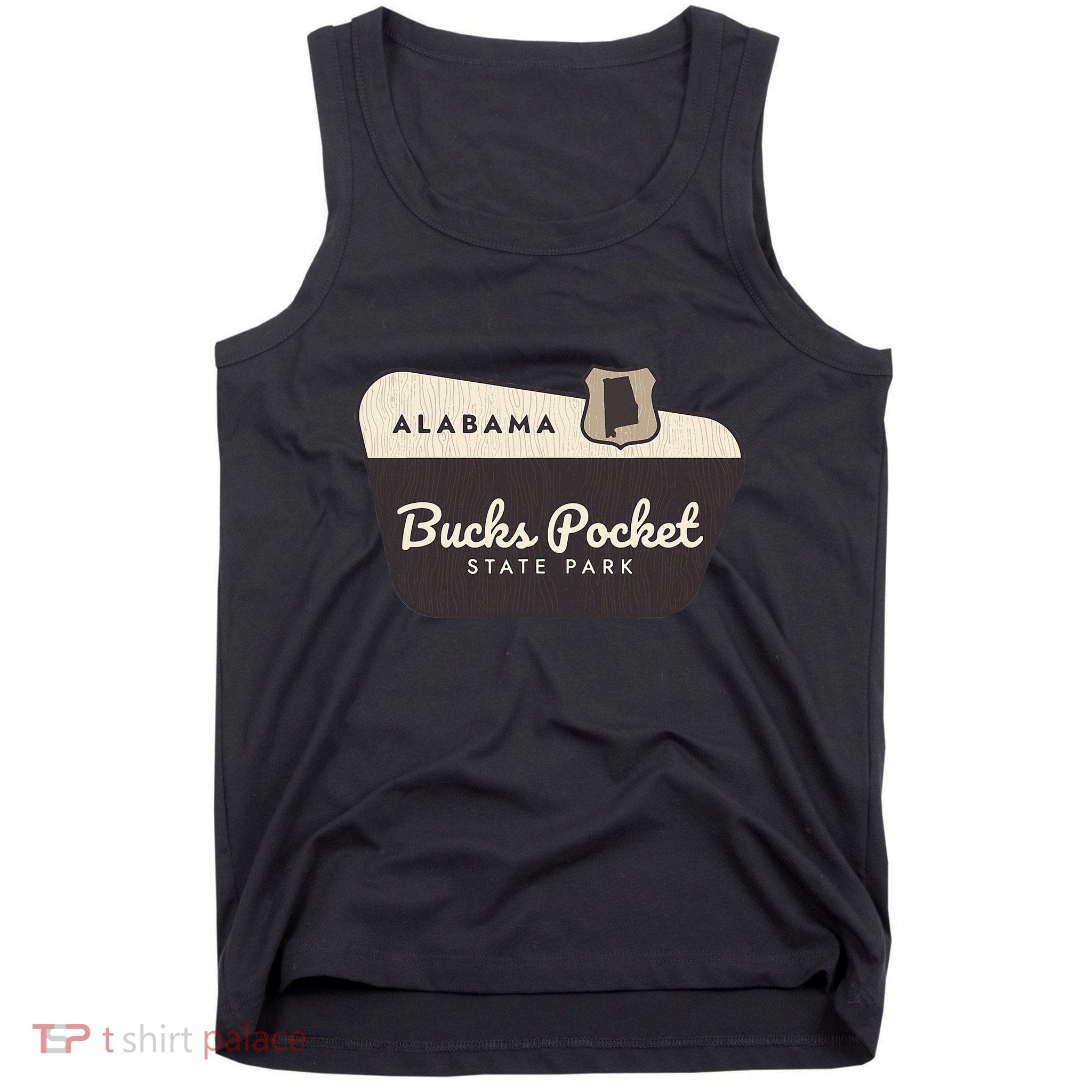 Bucks Pocket State Park Alabama Al Welcome Sign Vacation Tank Top