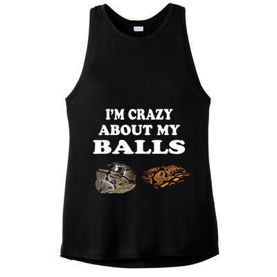 Ball Python Snake T T Baby Ball Python Breeders Ladies PosiCharge Tri-Blend Wicking Tank
