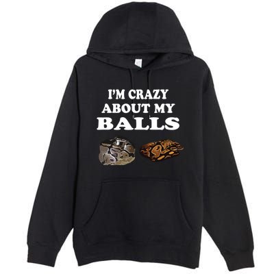 Ball Python Snake T T Baby Ball Python Breeders Premium Pullover Hoodie