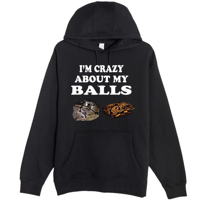 Ball Python Snake T T Baby Ball Python Breeders Premium Pullover Hoodie