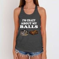 Ball Python Snake T T Baby Ball Python Breeders Women's Knotted Racerback Tank