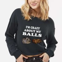 Ball Python Snake T T Baby Ball Python Breeders Cropped Pullover Crew