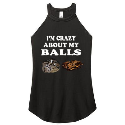 Ball Python Snake T T Baby Ball Python Breeders Women's Perfect Tri Rocker Tank