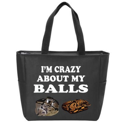 Ball Python Snake T T Baby Ball Python Breeders Zip Tote Bag