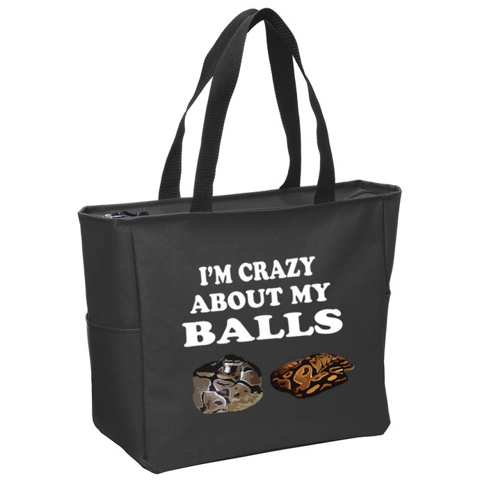 Ball Python Snake T T Baby Ball Python Breeders Zip Tote Bag