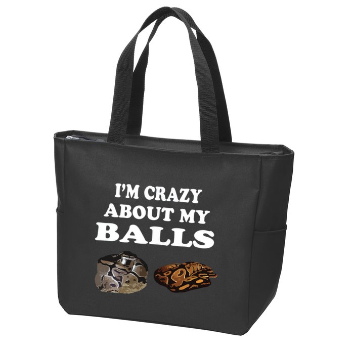 Ball Python Snake T T Baby Ball Python Breeders Zip Tote Bag