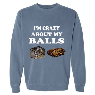 Ball Python Snake T T Baby Ball Python Breeders Garment-Dyed Sweatshirt