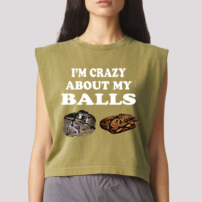 Ball Python Snake T T Baby Ball Python Breeders Garment-Dyed Women's Muscle Tee