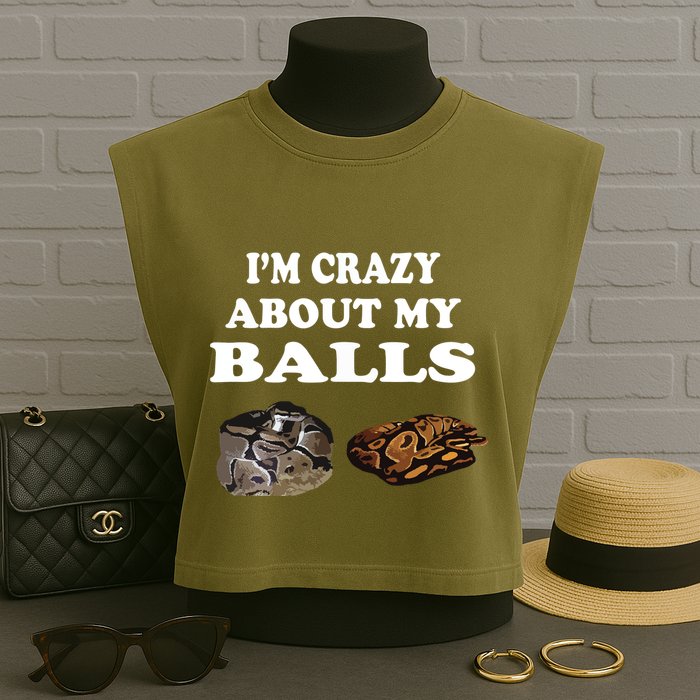 Ball Python Snake T T Baby Ball Python Breeders Garment-Dyed Women's Muscle Tee