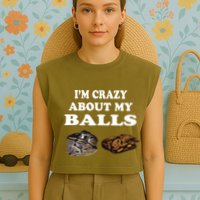 Ball Python Snake T T Baby Ball Python Breeders Garment-Dyed Women's Muscle Tee