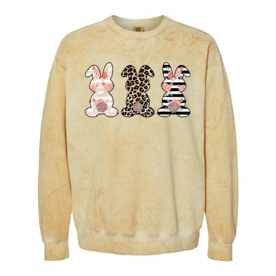 Bunny Pastel Spring Hunt Eggs Rabbit Easter Day Colorblast Crewneck Sweatshirt