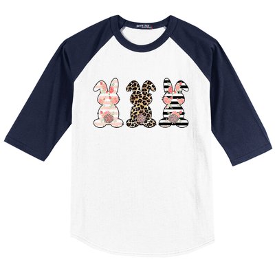 Bunny Pastel Spring Hunt Eggs Rabbit Easter Day Baseball Sleeve Shirt