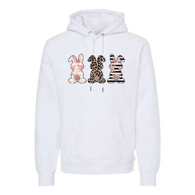 Bunny Pastel Spring Hunt Eggs Rabbit Easter Day Premium Hoodie