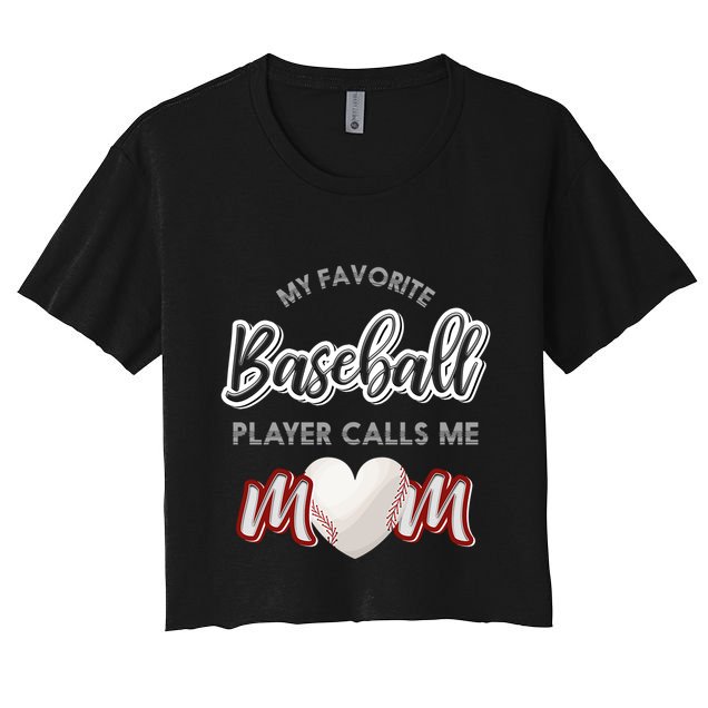 Baseball Player Sport Game Baseball Pitch Gifts Women's Crop Top Tee