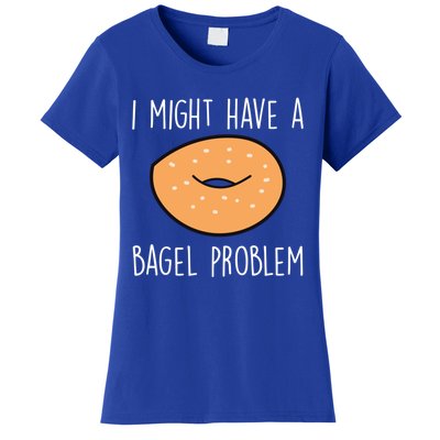 Bagel Problem Saying Bagels Funny Bagel Lover Baking Gift Women's T-Shirt