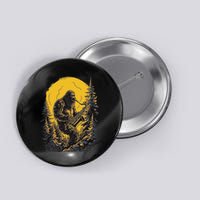 Bigfoot Playing Saxophone Aesthetic Sasquatch Saxophone Button