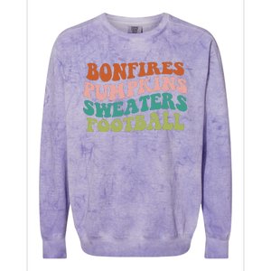 Bonfires Pumpkins Sweaters Football Fall Season Colorblast Crewneck Sweatshirt