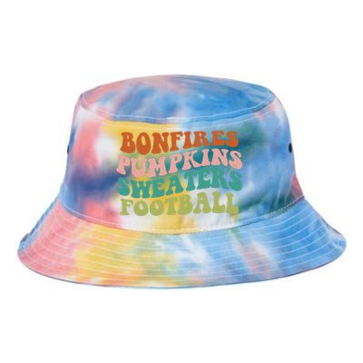 Bonfires Pumpkins Sweaters Football Fall Season Tie Dye Newport Bucket Hat