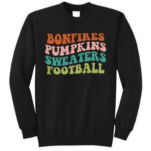 Bonfires Pumpkins Sweaters Football Fall Season Sweatshirt