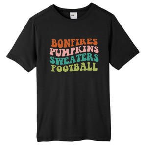 Bonfires Pumpkins Sweaters Football Fall Season Tall Fusion ChromaSoft Performance T-Shirt