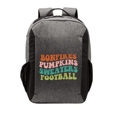 Bonfires Pumpkins Sweaters Football Fall Season Vector Backpack