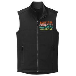 Bonfires Pumpkins Sweaters Football Fall Season Collective Smooth Fleece Vest