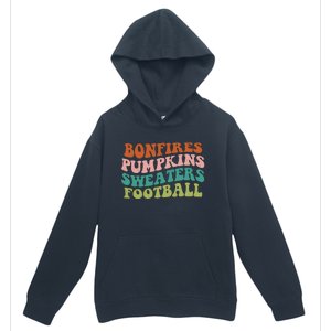 Bonfires Pumpkins Sweaters Football Fall Season Urban Pullover Hoodie